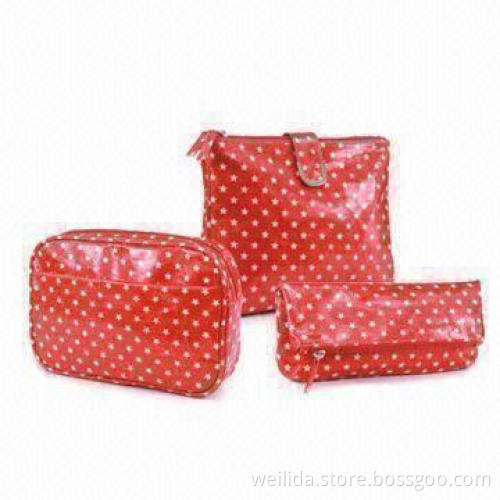 Martin Cloth Cosmetic Bag with Many Compartments, Customized Logos and Patterns are Accepted